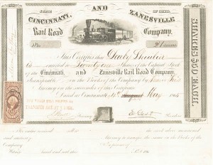 Cincinnati And Zanesville Railroad Co.