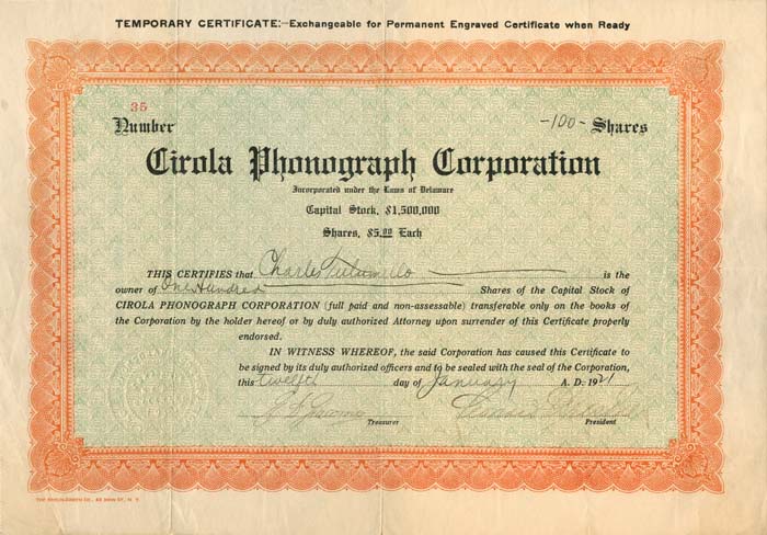 Cirola Phonograph Corporation