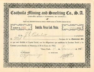 Coahuila Mining and Smelting Co., S.A.