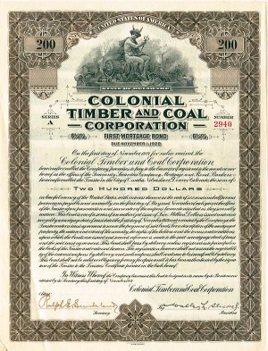 Colonial Timber and Coal Corporation (Uncanceled)