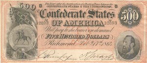 Confederate $500 Note