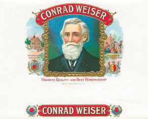 Conrad Weiser Cigar Box Label