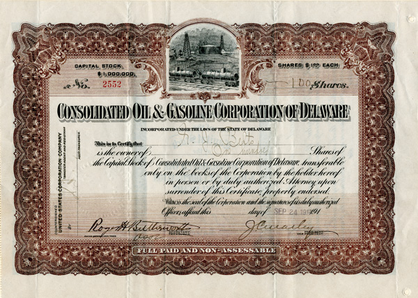 Consolidated Oil and Gasoline Corporation of Delaware