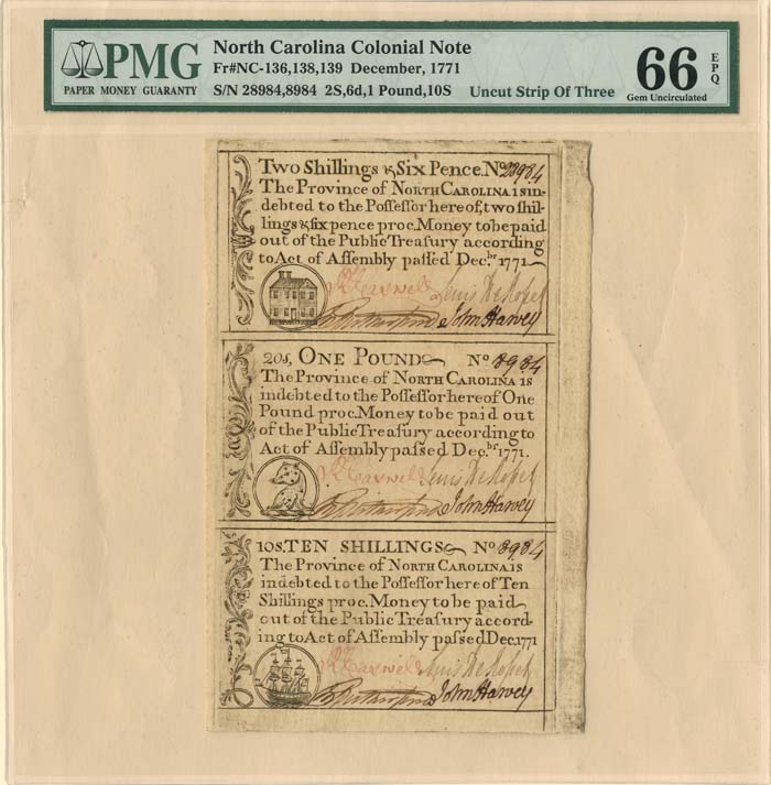 North Carolina Colonial Note