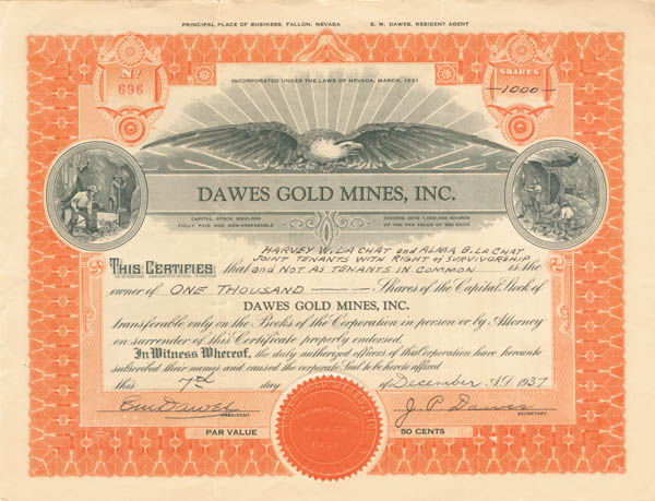 Dawes Gold Mines, Inc.