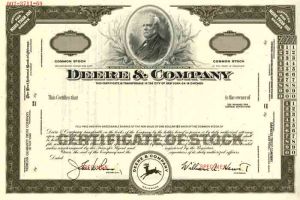 Deere and Co. - Stock Certificate