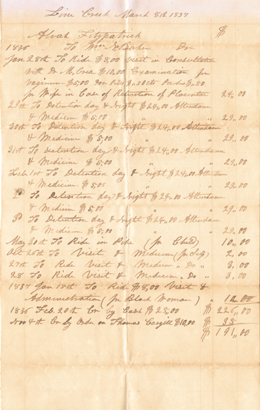 Alabama Slave Document