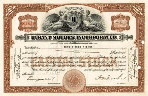 Durant Motors, Incorporated - Stock Certificate