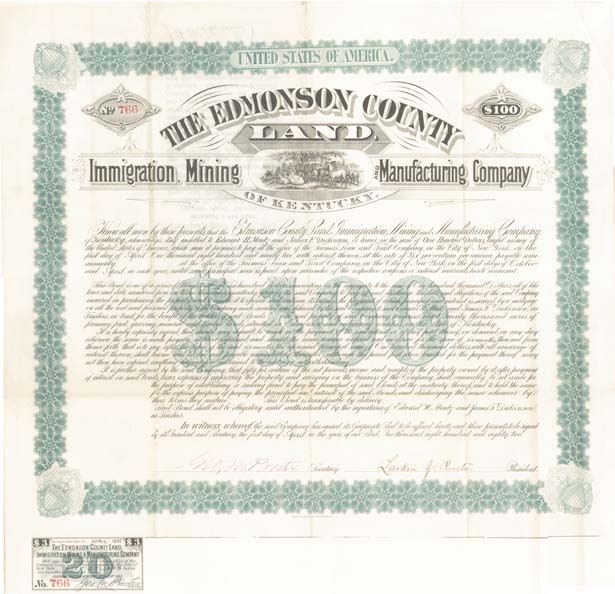 Edmonson County Immigration Mining and Manufacturing Co.