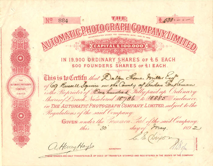 Automatic Photograph Co., Limited