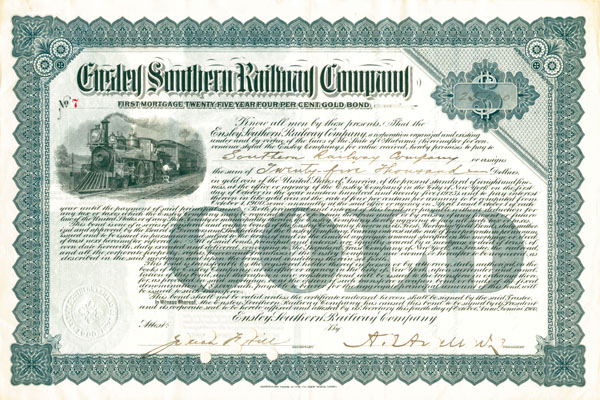 Ensley Southern Railway - Bond