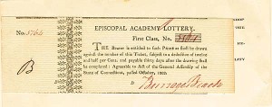 Episcopal Academy Lottery Ticket - Seabury, Connecticut