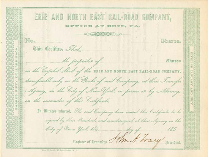 Erie and North East Rail-Road Co.