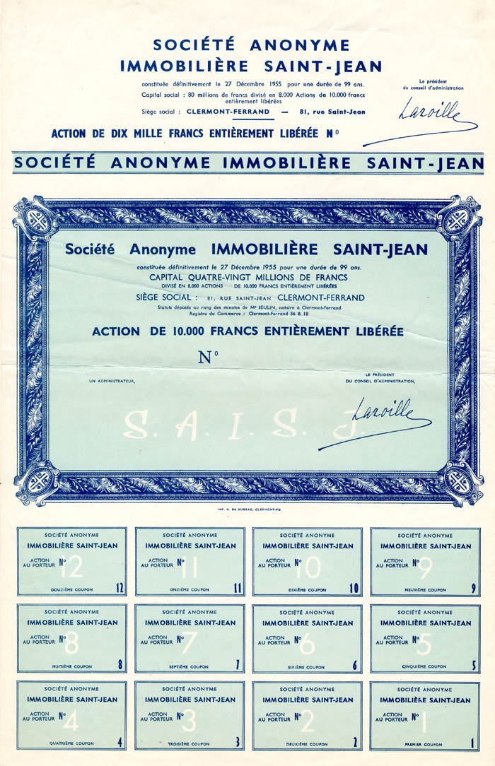 Societe Anonyme Immobiliere Saint-Jean