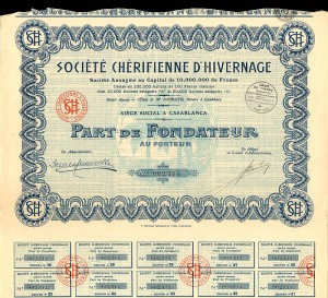 Societe Cherifienne D'Hivernage