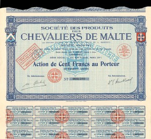 Societe Des Produits Des Chevaliers De Malte