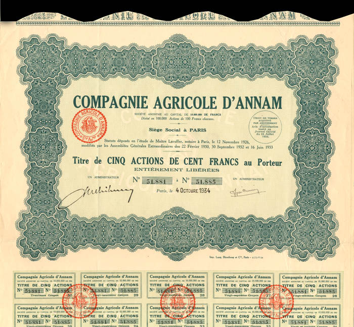 Compagnie Agricole D'Annam