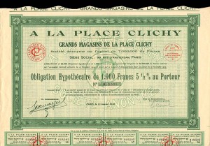 A La Place Clichy - 1,000 Francs