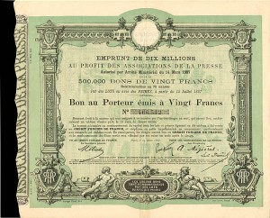 Credit Foncier De France - 20 Francs - Bond