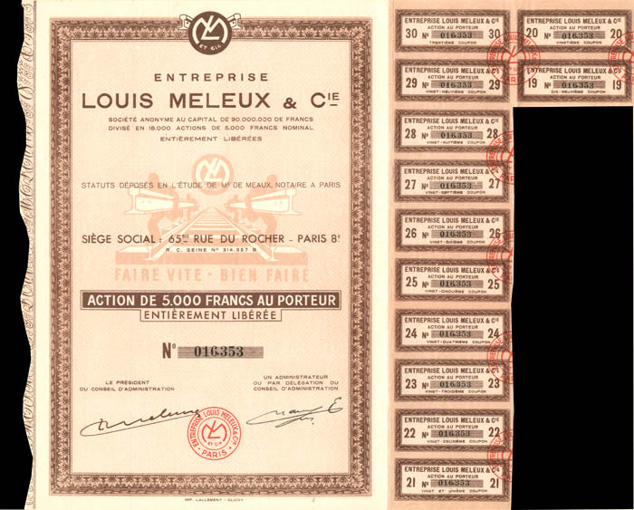 Entreprise Louis Meleux and Cie