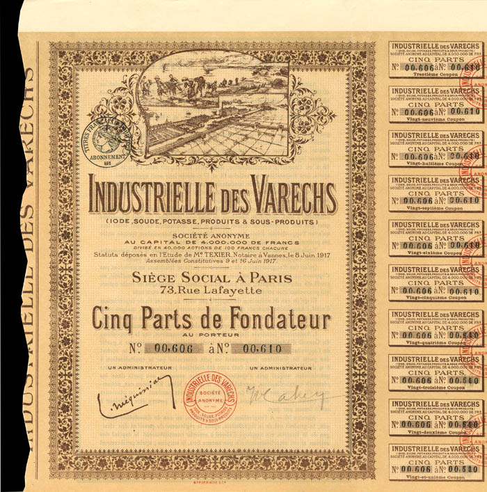 Industrielle Des Varechs