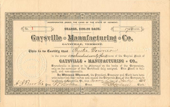 Gaysville Manufacturing Co.