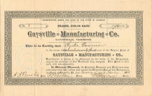 Gaysville Manufacturing Co.