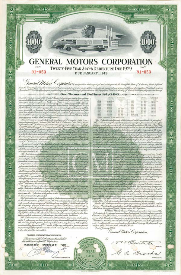 General Motors Corporation - Bond