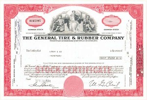 General Tire and Rubber Co - Stock Certificate