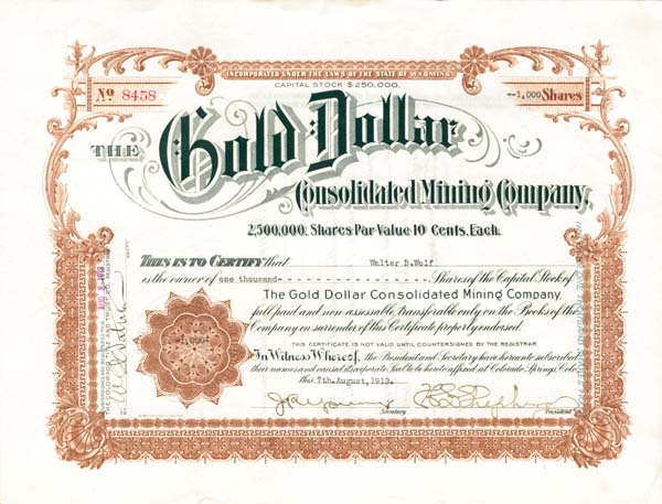 Gold Dollar Consolidated Mining Co.