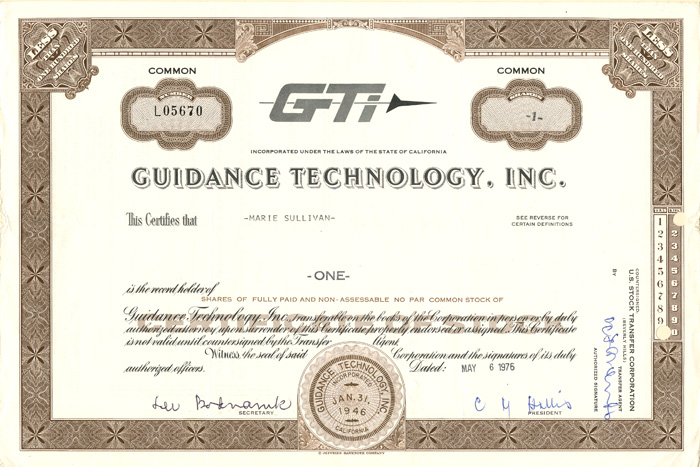 Guidance Technology, Inc.