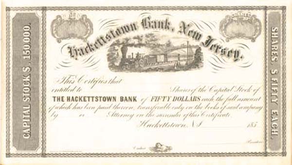 Hackettstown Bank, New Jersey