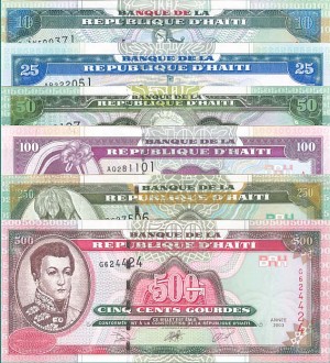 Haiti - 10, 25, 50, 100, 250, 500 Gourdes - Set of 6 - P-265-270 - 2000-2003 dated Foreign Paper Money 