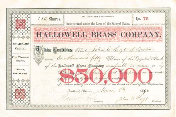 Hallowell Brass Co.