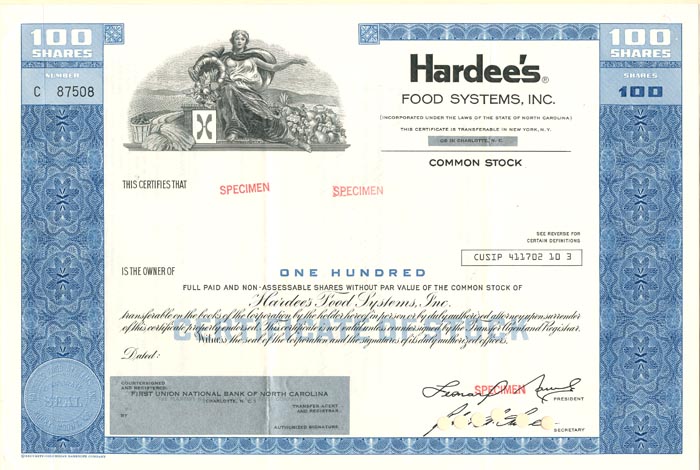 Hardee's Food Systems, Inc