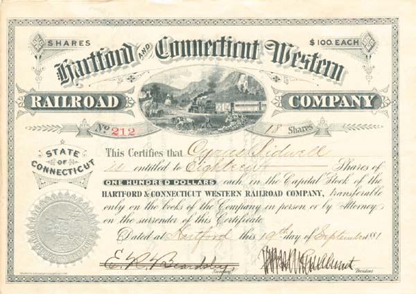 Hartford And Connecticut Western Railroad Co.