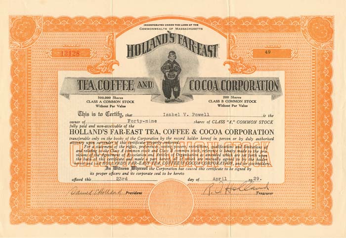 Holland's Far-East Tea, Coffee, and Cocoa Corporation