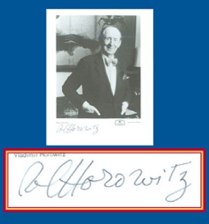 Vladimir Horowitz Signed Photo - SOLD