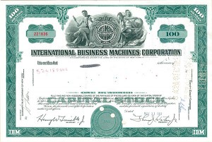 International Business Machines Corp. - IBM - Famous Computer Co. Stock Certificate