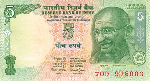 India - P-88a - Foreign Paper Money Ghandi Note