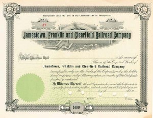 Jamestown, Franklin and Clearfield Railroad Co.