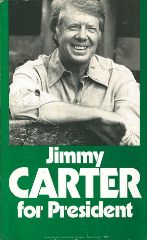 Jimmy Carter signed Cardboard Poster - SOLD