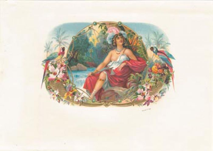 Cigar Box Label "La Rosada"