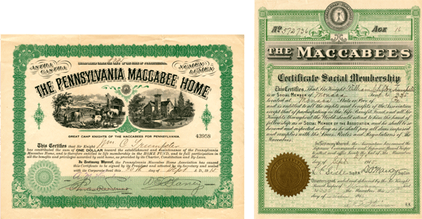 Pennsylvania Maccabee Home and Maccabees Membership