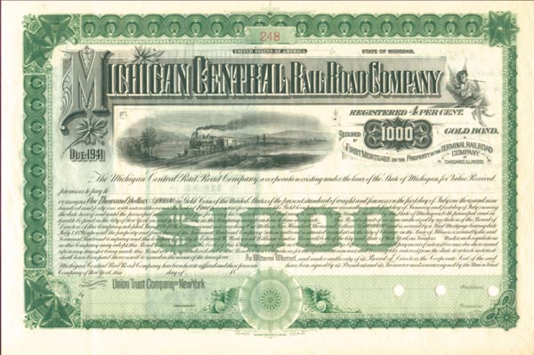 Michigan Central Railroad - Bond