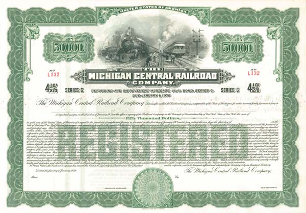 Michigan Central Railroad - Bond