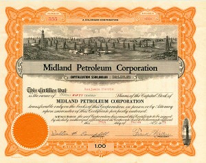 Midland Petroleum Corporation - Stock Certificate