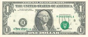 Paper Money Error - $1 3rd Printing Misaligned