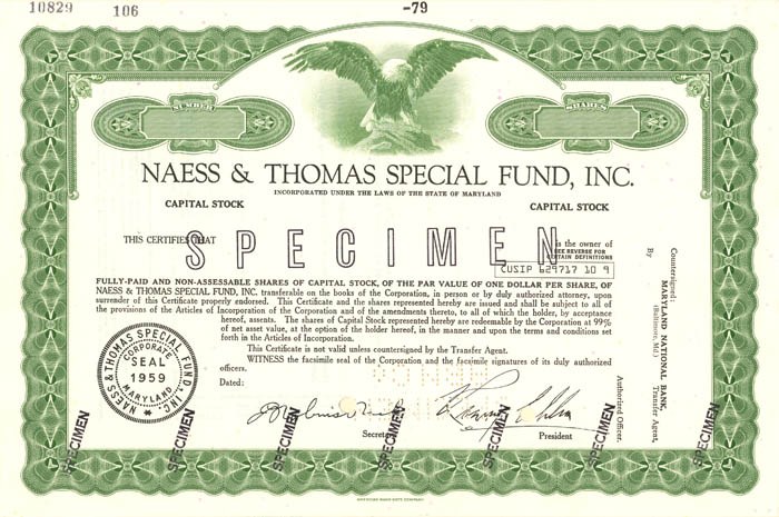 Naess and Thomas Special Fund, Inc.
