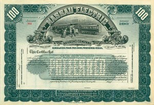Nassau Electric Railroad Co. - Stock Certificate